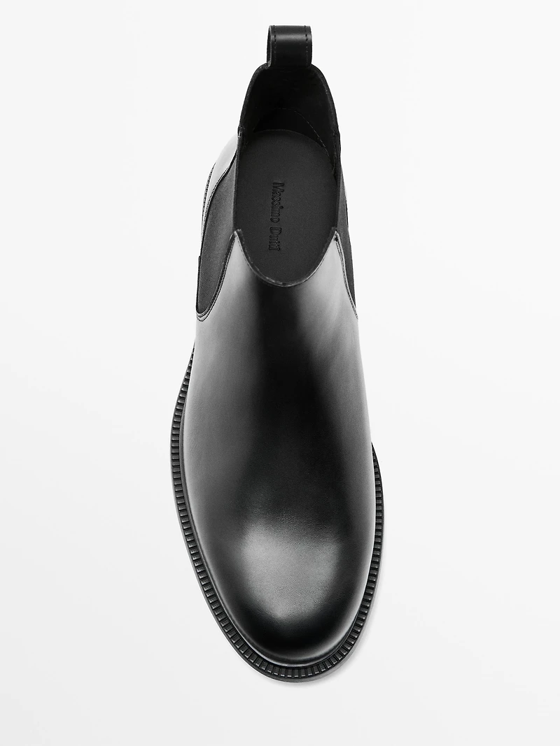 Bottines nappa élastiques
