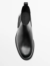 Bottines nappa élastiques