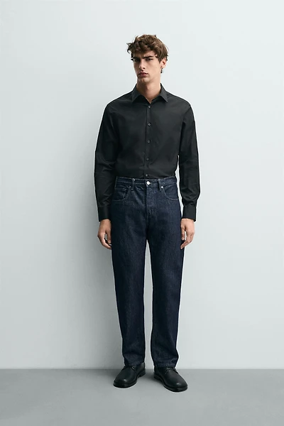 REGULAR FIT TEXTURED SHIRT