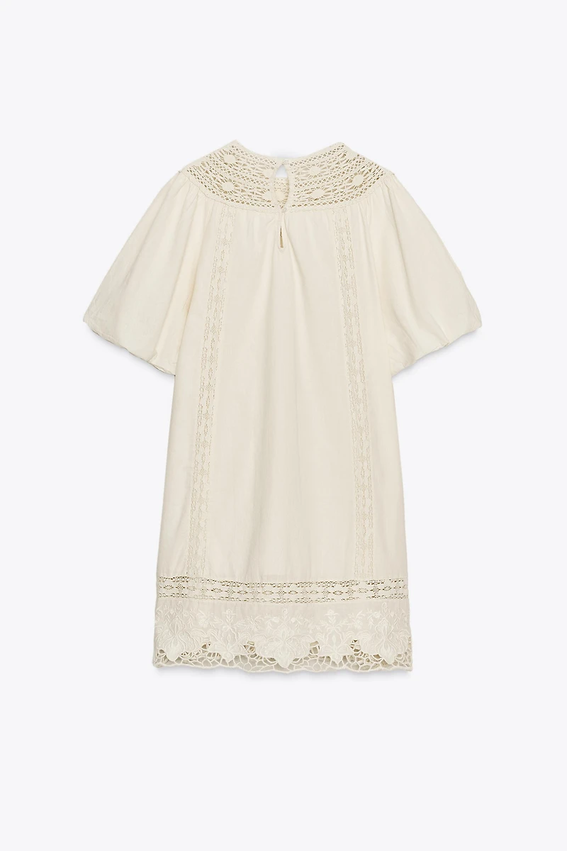 ZW COLLECTION EMBROIDERED SHORT DRESS