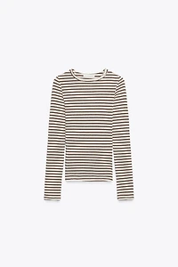 STRIPED LONG SLEEVE T-SHIRT