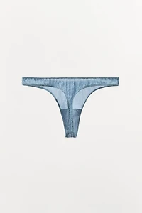 100% SILK WRINKLED EFFECT THONG LIMITED EDITION