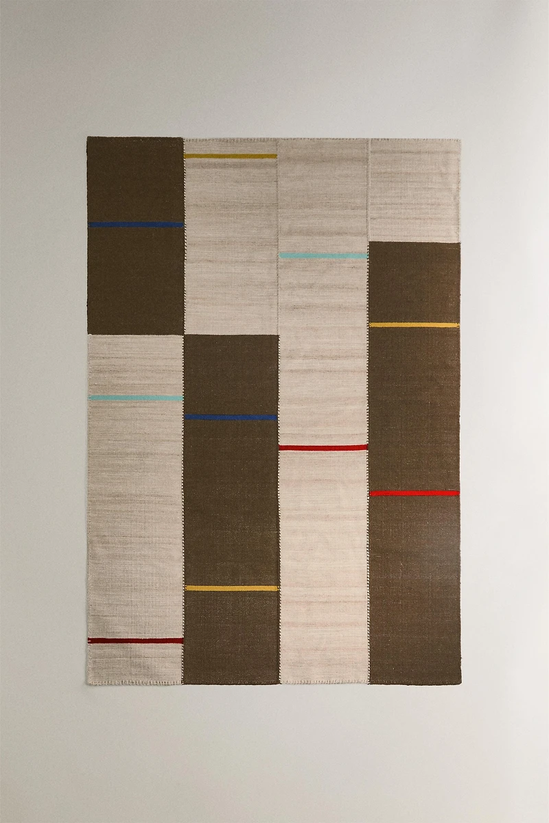 COTTON WOOL STITCHING RUNNER RUG X COLLAGERIE