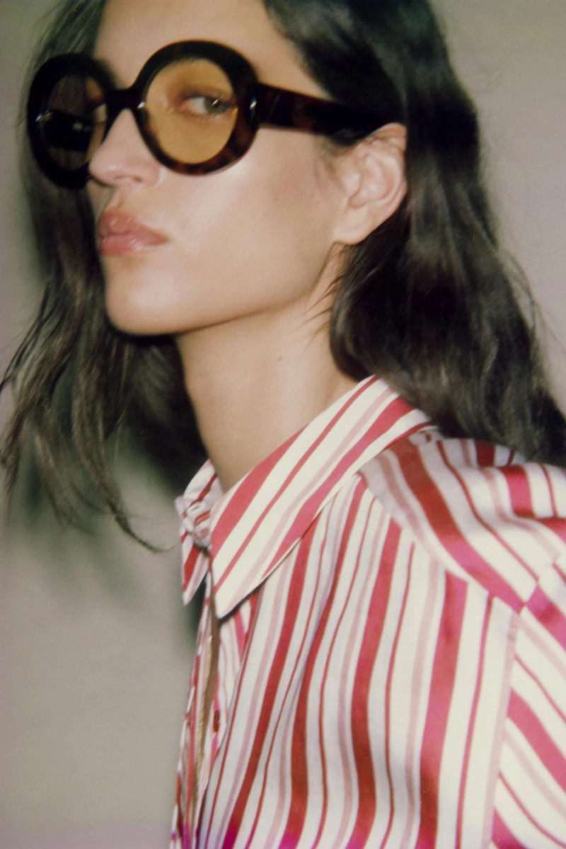 STRIPED TURN-UP SLEEVE SHIRT
