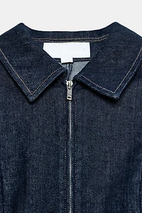 ROBE EN DENIM TRF À FERMETURE ÉCLAIR