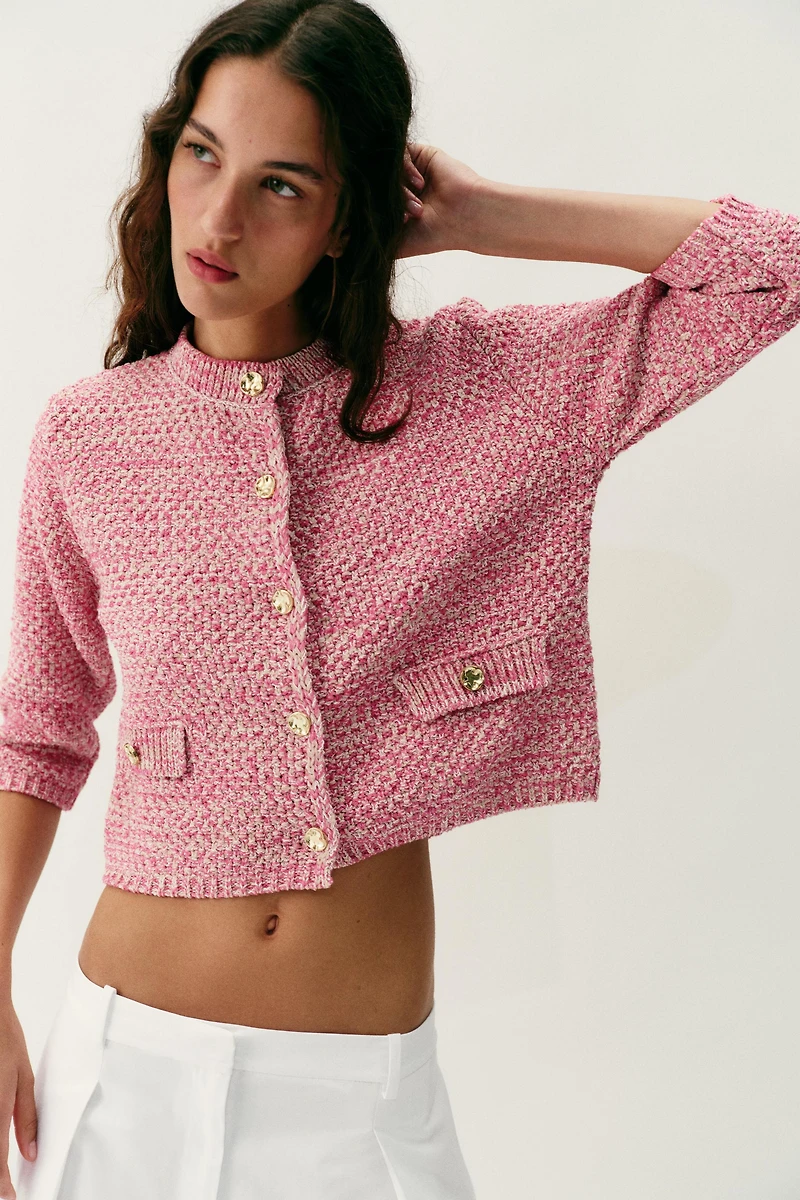 FRENCH SLEEVE CARDIGAN