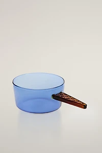 BOROSILICATE GLASS ICE CREAM BOWL WITH HANDLE