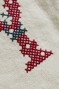 COUSSIN LIN BRODÉ LETTRE Y