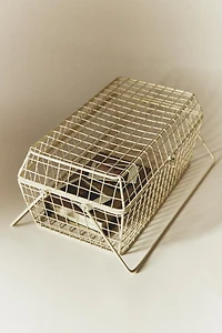 METAL STORAGE BASKET WITH HANDLES