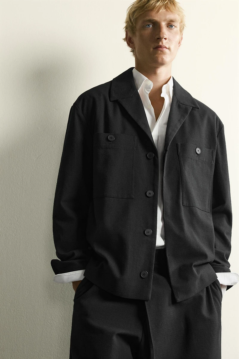 RELAXED FIT POCKET OVERSHIRT