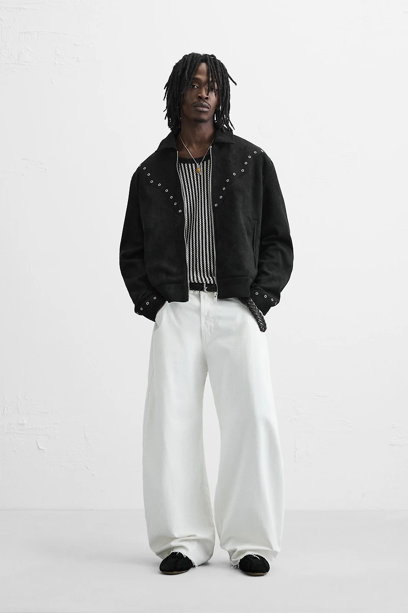 FAUX SUEDE JACKET