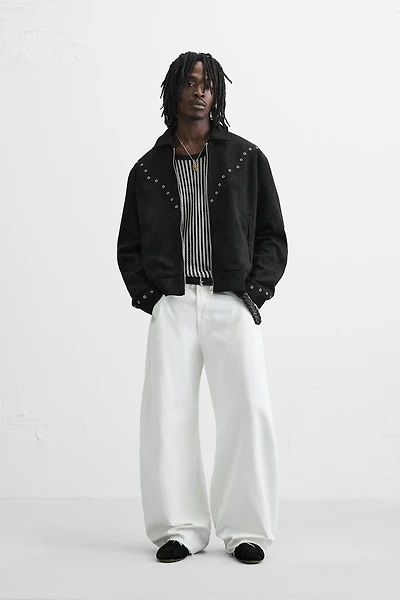 FAUX SUEDE JACKET