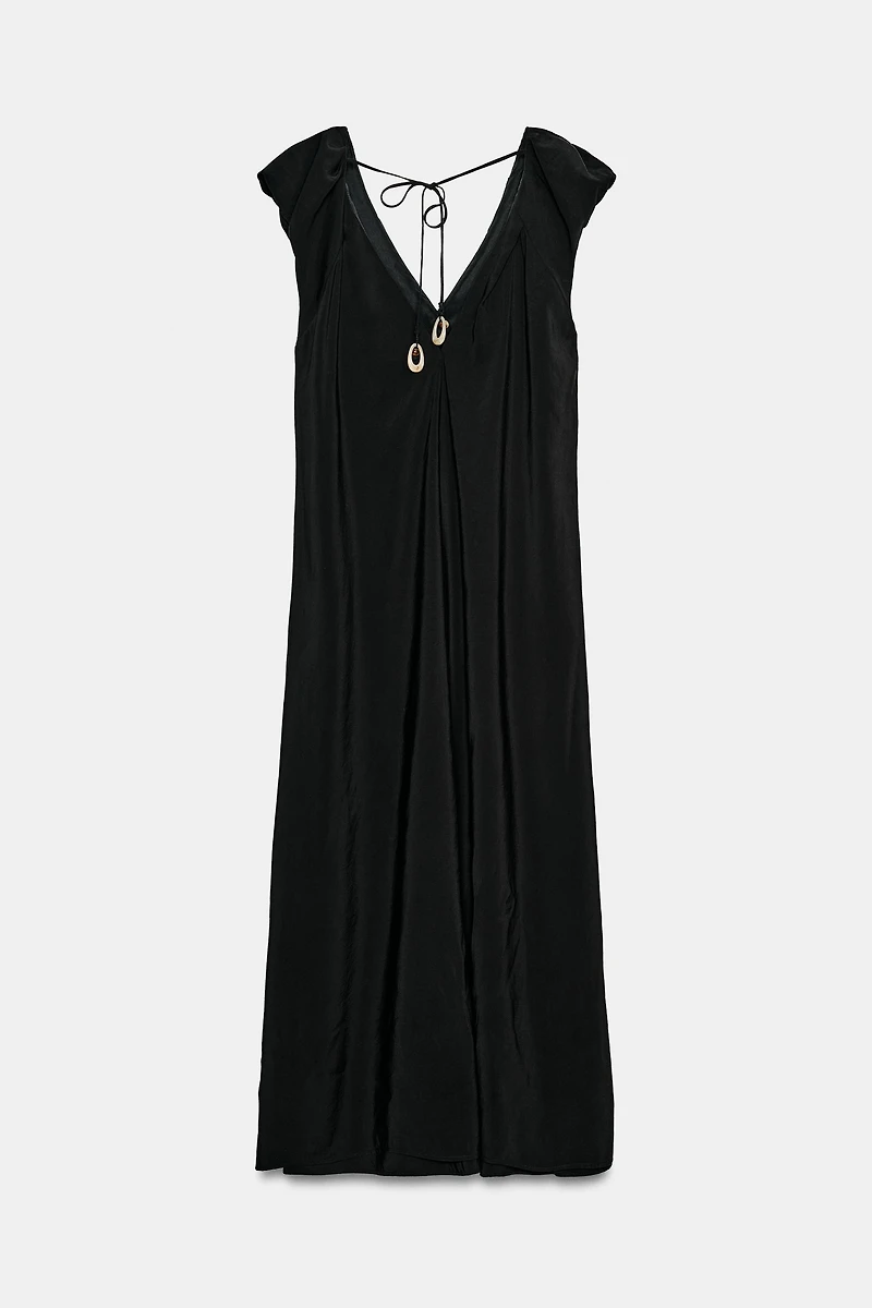 LONG PUFF SLEEVE DRESS
