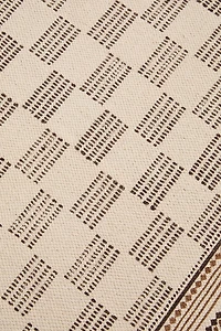BLOCK PRINT COTTON AREA RUG