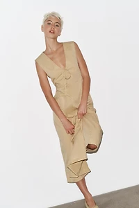 TRENCH MIDI DRESS
