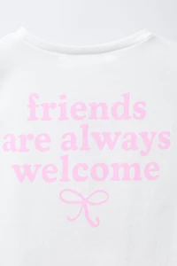 T-SHIRT BRODÉ ET INSCRIPTION