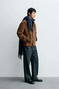 SUEDE LEATHER OVERSHIRT