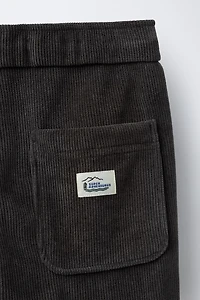 CORDUROY PANTS WITH POCKETS