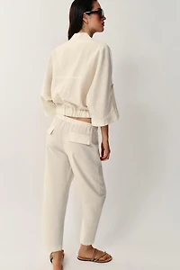 PANTALON À TAILLE ÉLASTIQUE