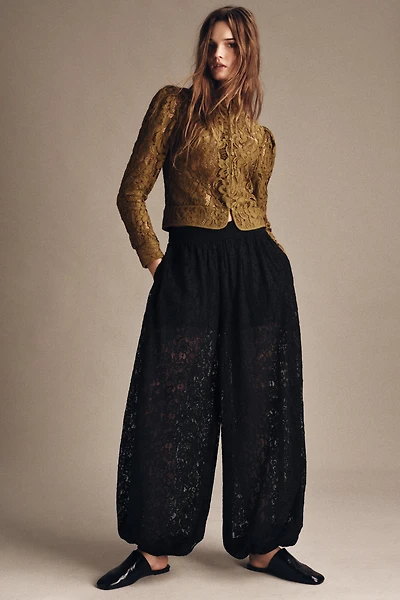 ZW COLLECTION LACE BALLOON PANTS