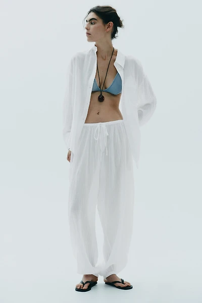 CHEMISE OVERSIZE EN GASE