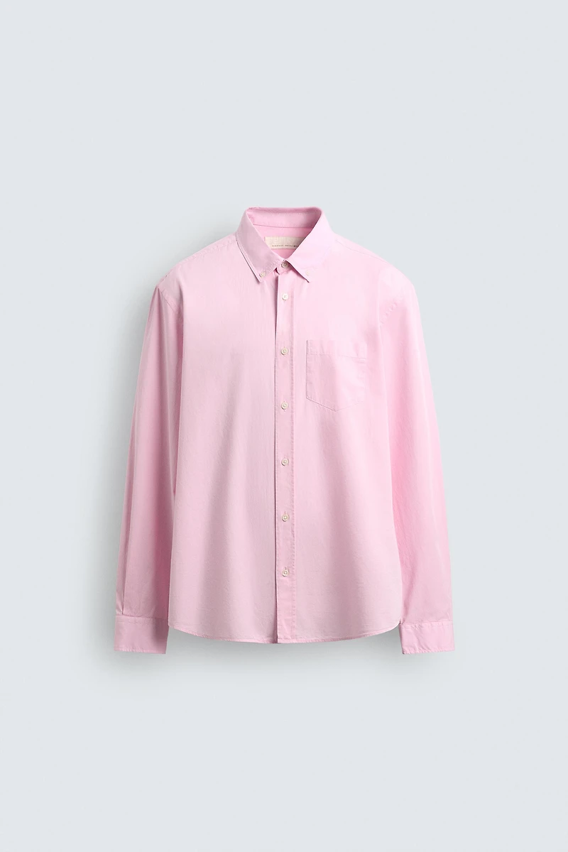 REGULAR FIT COTTON TWILL SHIRT
