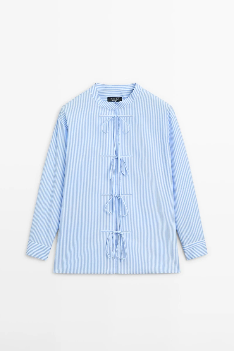 Chemise à rayures 100 % coton