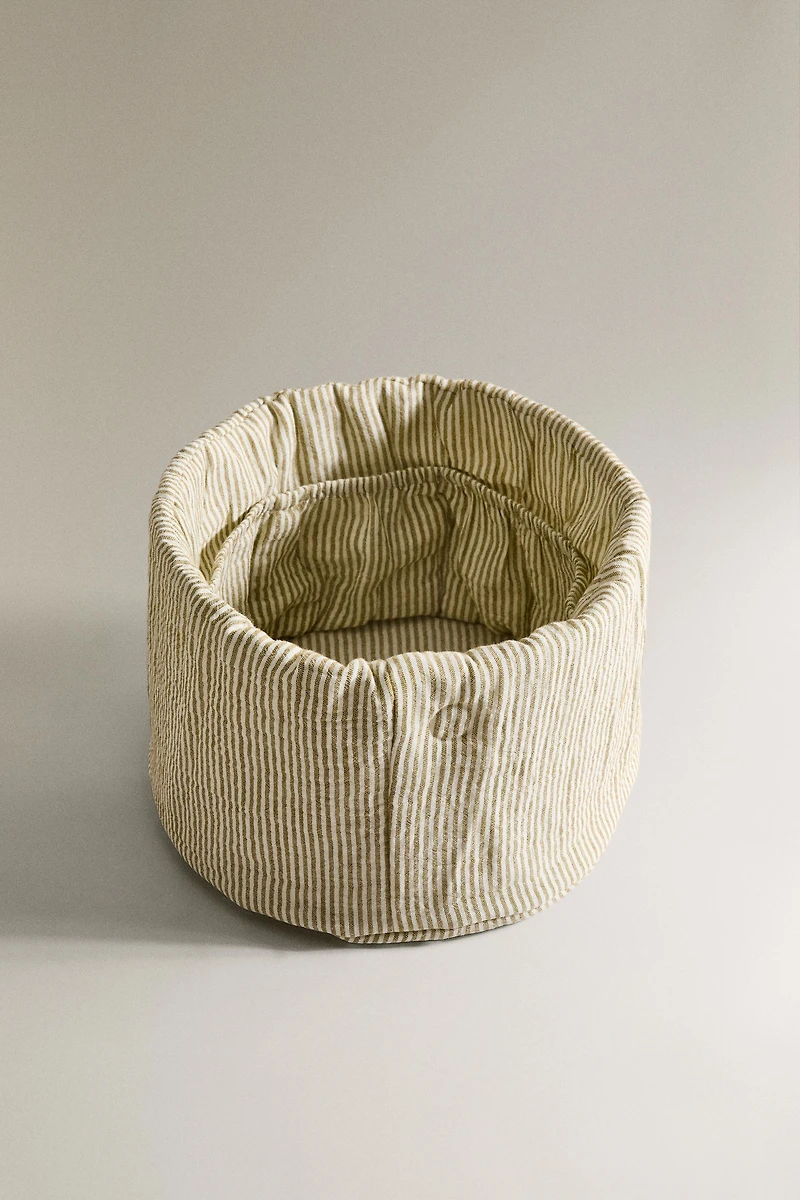 ORGANISEUR BÉBÉ ROND GAZE RAYURES