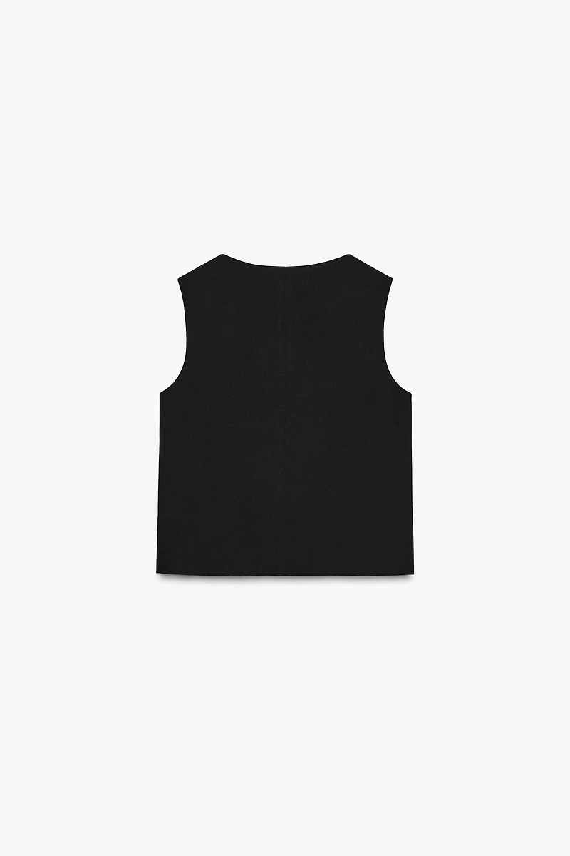GOLD BUTTON DOUBLE BREASTED VEST