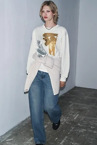 METALLIC SWEATSHIRT