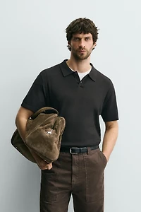 POLO EN MAILLE CANNELÉE
