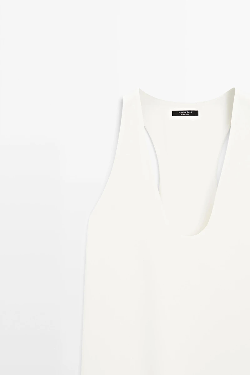 Flowing V-neckline top