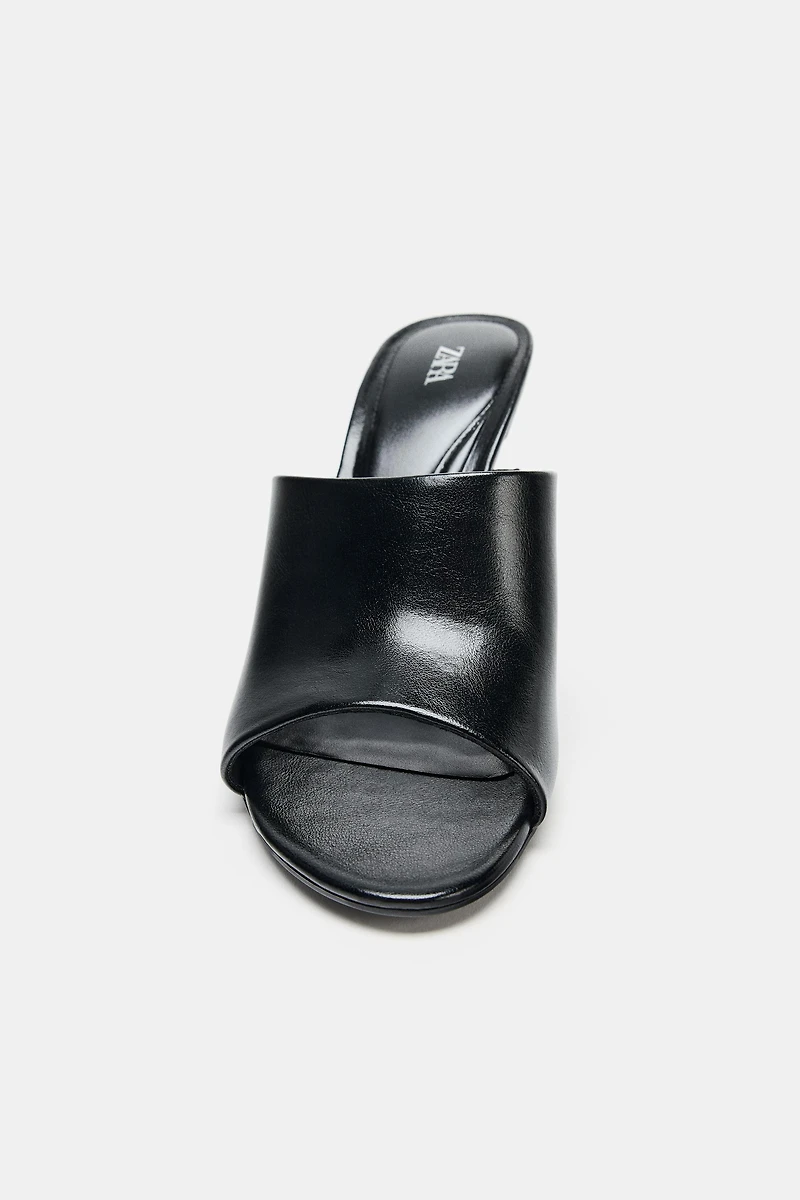 SLIM HEEL MULES