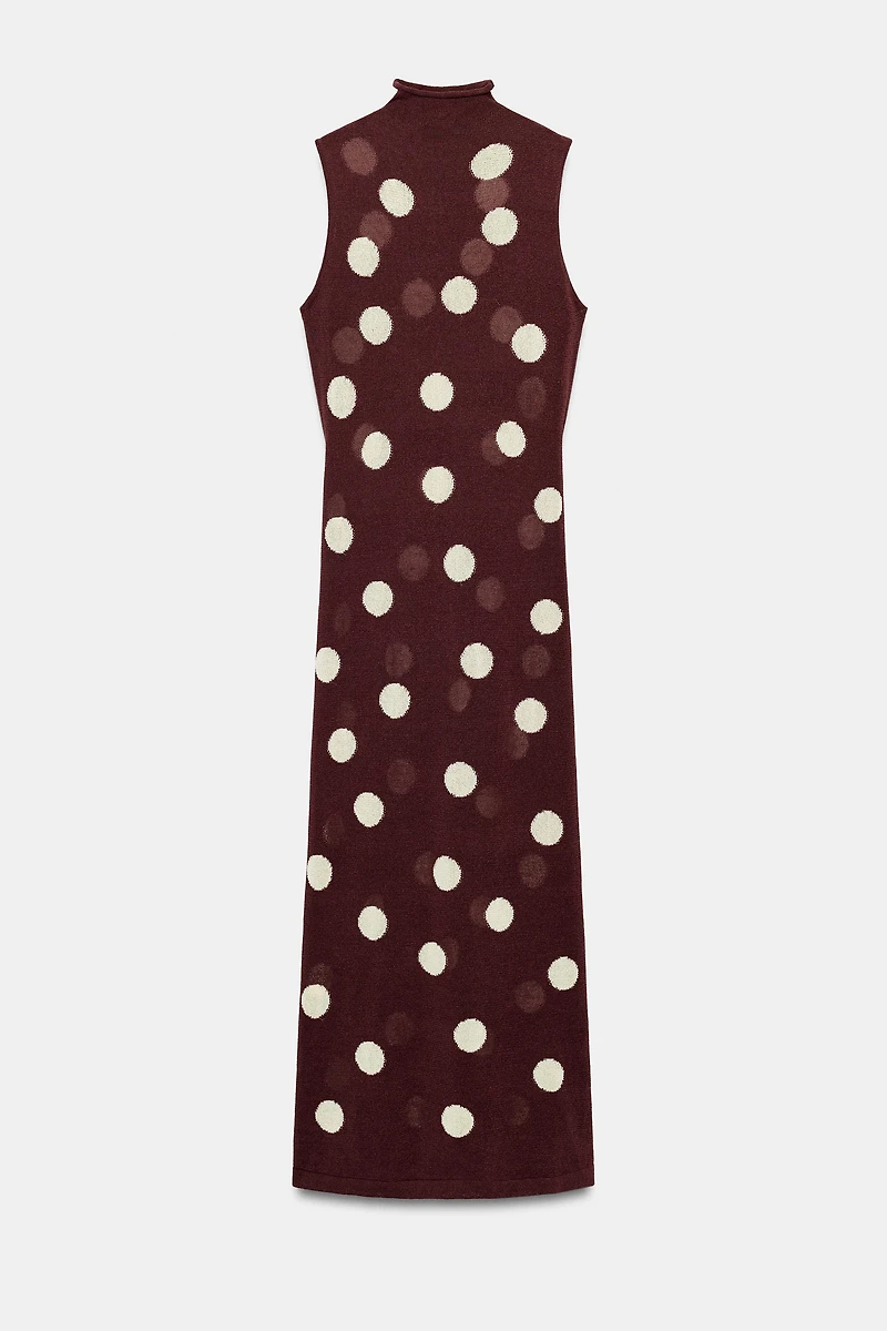 POLKA DOT KNIT DRESS