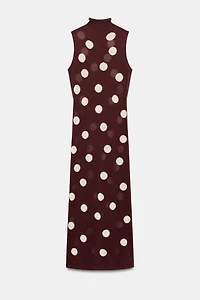 POLKA DOT KNIT DRESS