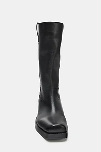 BOTTINES COW-BOY EN CUIR