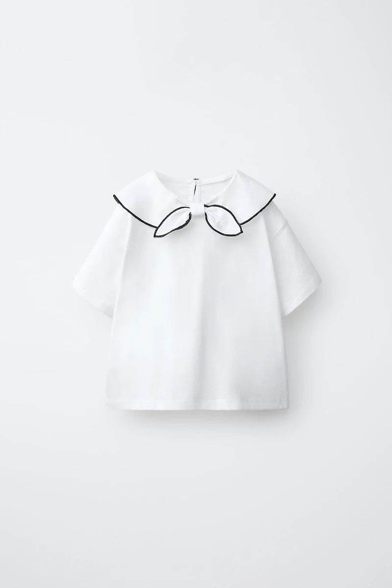 SCARF BOW T-SHIRT