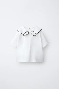 SCARF BOW T-SHIRT