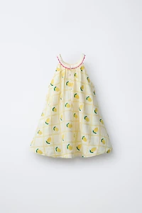 ROBE CITRONS BRODÉS CASA LAWA X ZARA KIDS