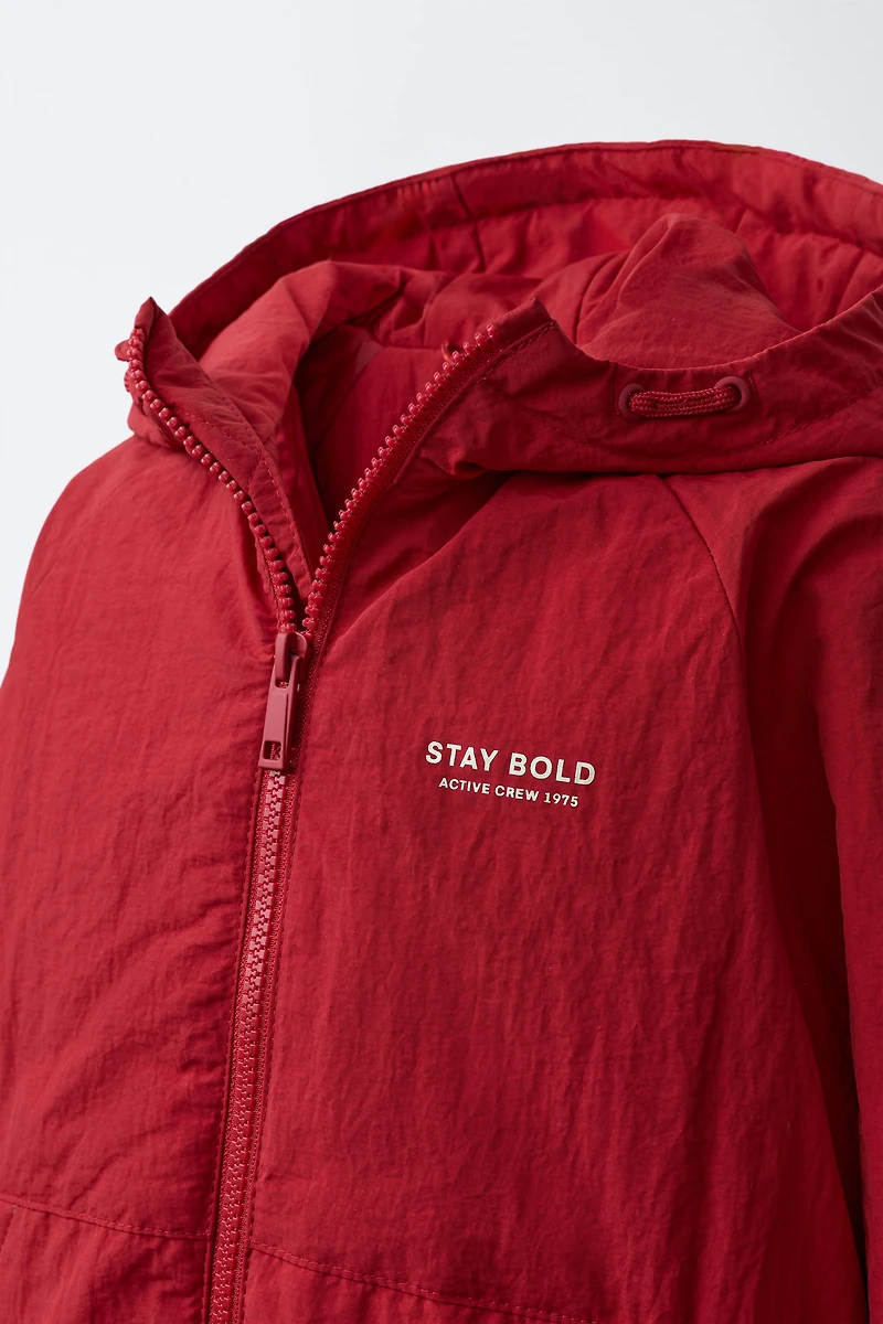 HOODED PUFFER JACKET
