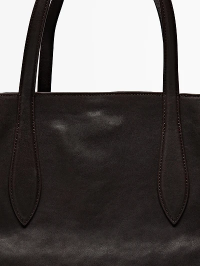 Maxi nappa leather MD ICON tote bag