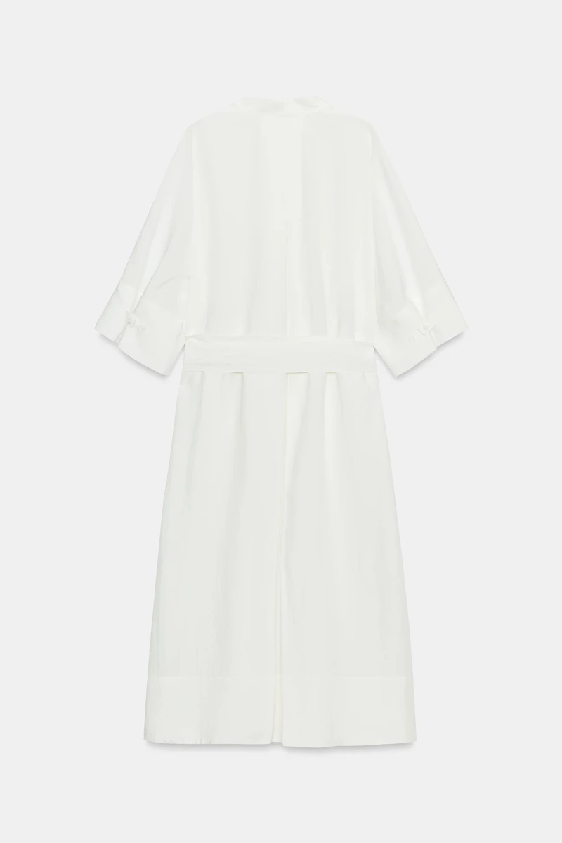 ZW COLLECTION BELTED MIDI DRESS