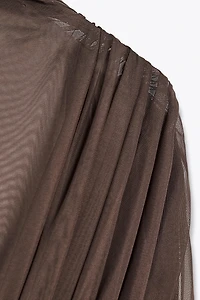 COMBINATION TULLE DRESS