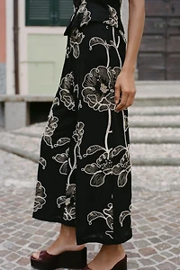 COMBINAISON BRODERIES FLEURS