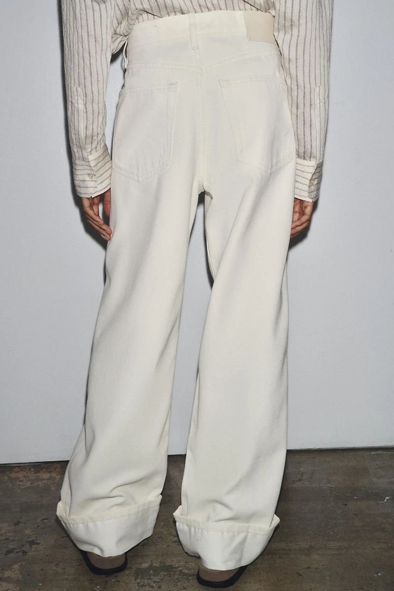 ZW COLLECTION LOW-RISE BAGGY JEANS