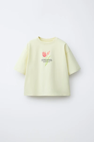 T-SHIRT IMPRIMÉ FLEURS