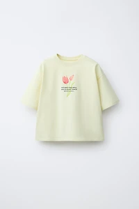 T-SHIRT IMPRIMÉ FLEURS