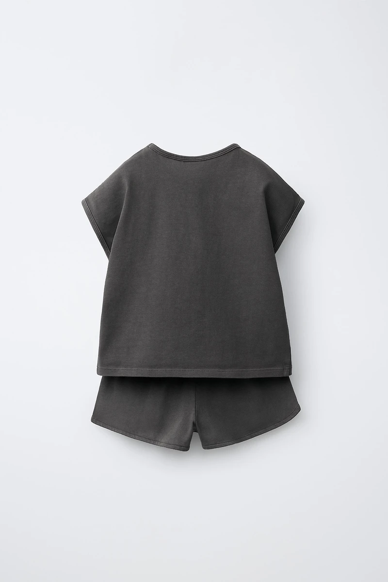 ENSEMBLE T-SHIRT ET BERMUDA UNI