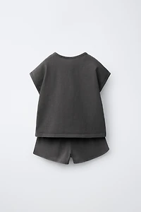 ENSEMBLE T-SHIRT ET BERMUDA UNI