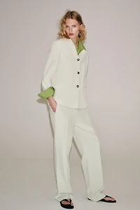 ZW COLLECTION STRAIGHT LINEN BLAZER